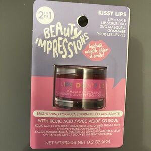 Impressions Kissy Lips Lip Mask & Scrub Duo - Pink and Purple Packaging
